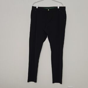 Alberto Men's Modern Fit Black Straight Leg Golf Pants Size 54
